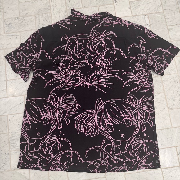 PACSUN Anime Lines Camp Shirt - Picture 11 of 13